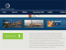 Tablet Screenshot of dhakaboatclub.com